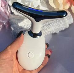 7-Color LED Microcurrent Facial Massager – Skin Firming Face & Neck Beauty Device for Lifting, Jawline & Anti-Aging