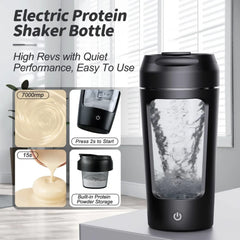Electric Portable Protein Powder Shaker Bottle