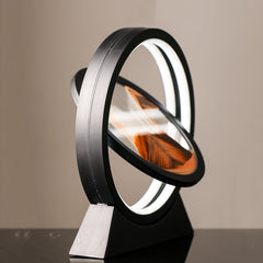Moving Sand Art Table Lamp – 3D Landscape Quicksand Night Light | USB LED, Touch Dimmer, Desk & Bedroom Decor