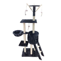 5-Tier Sisal Cat Tree with Scratching Posts & Plush Platforms | Medium Cat Tower - Fun Stuff Gift Shop