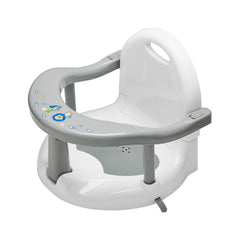 Foldable Baby Bath Seat with Suction Cups – Non-Slip Bathtub Chair for Babies 6–36 Months (Grey) - Baby Bath Seats - Fun Stuff Gift Shop