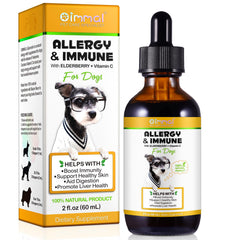 Allergy Relief Drops for Dogs | Bacon Flavor | Immune & Skin Support | 60ml - Fun Stuff Gift Shop