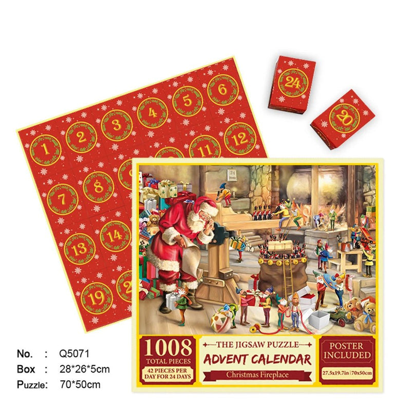 Merry Jigsaw Advent Calendar Puzzle - Fun Stuff Gift Shop