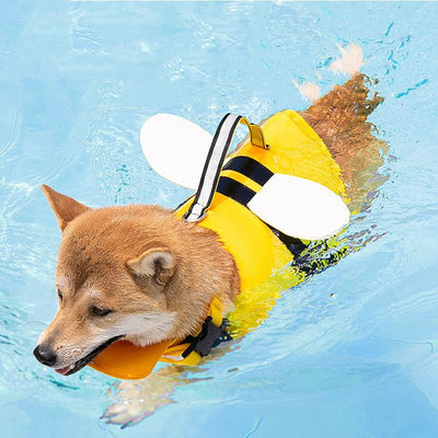 Animal Shape Dog Life Jacket | Bee, Crab, Dinosaur & More | XS-2XL