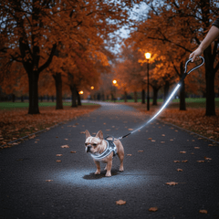 GlowBright LED Dog Harness with Leash Set — Rechargeable, Reflective & Adjustable - Fun Stuff Gift Shop