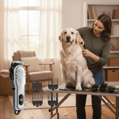 Cordless Dog Grooming Clippers Kit | Quiet, Heavy-Duty with LED Display - Fun Stuff Gift Shop