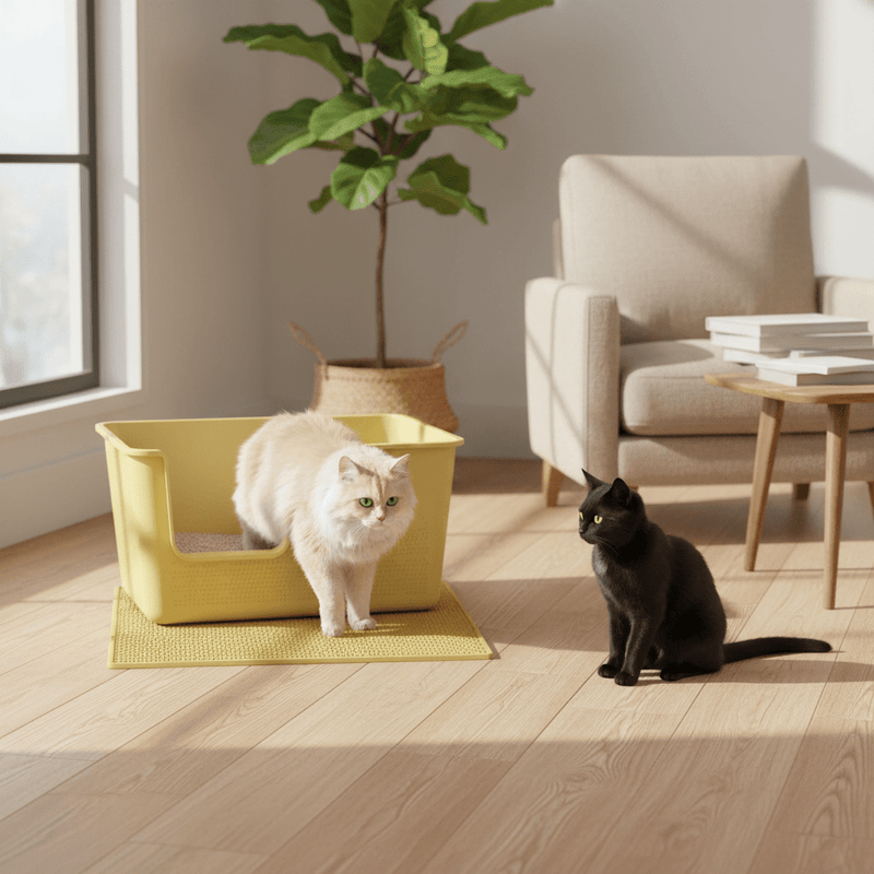Extra Large High-Sided Cat Litter Box — XL Jumbo, No Assembly Required - Fun Stuff Gift Shop