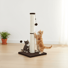 32" Sisal Cat Scratching Post with Hanging Ball | Kitten & Indoor Cat Scratcher - Fun Stuff Gift Shop