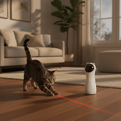 Automatic Interactive Laser Cat Toy — 2 Modes with Auto Timer - Fun Stuff Gift Shop