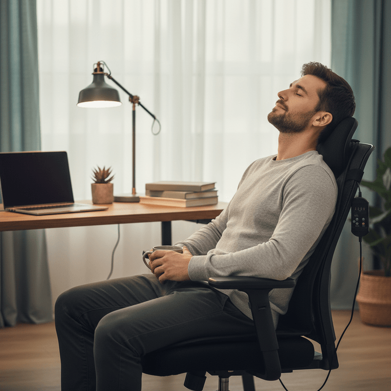Electric Heated Massage Chair Pad with Remote & Bluetooth - Fun Stuff Gift Shop