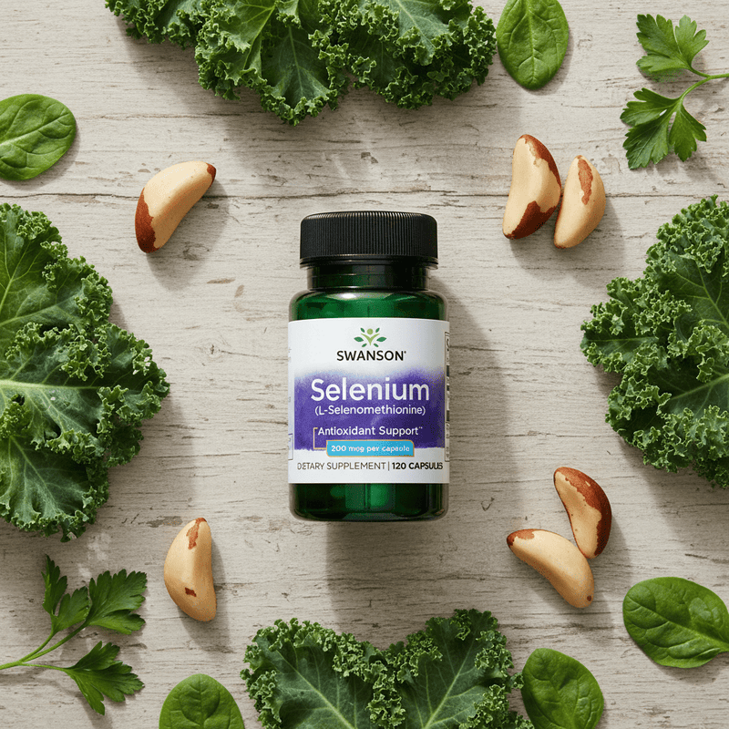 Swanson Selenium 200mcg – 120 Capsules | Antioxidant, Thyroid & Immune Support - Fun Stuff Gift Shop